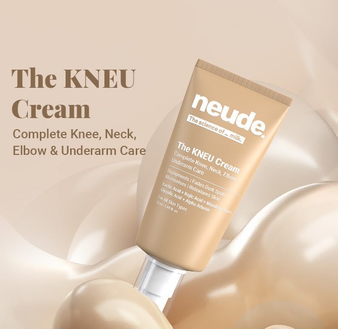 KNEU Targeted Anti - Pigmentation Cream for Knees, Neck Elbows & Underarms - Neude Skin